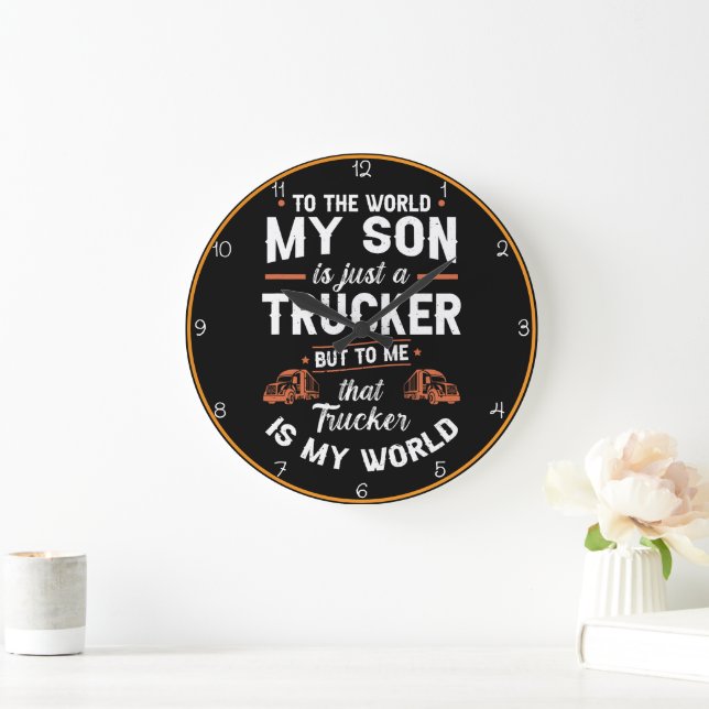 Trucker Son, min World Clock Stor Klocka (Hem)