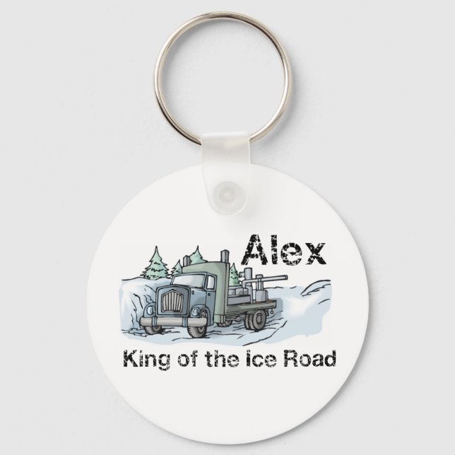 Trucker Tees and Gifts - Visa Alex lite Kärlek! Nyckelring (Framsida)