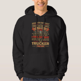 Trucker Till I Die – Blod, Svett & Tårar Hoodie