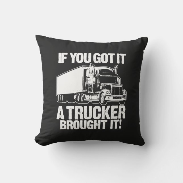 Trucker tog det utomhuskudde (Framsida)