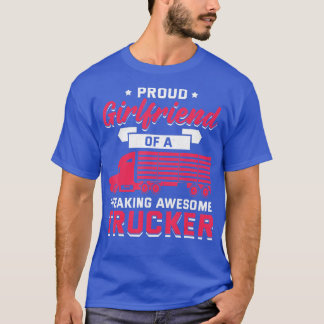 Trucker Trucker Trucking Lastbil Driver Girlkompis T Shirt