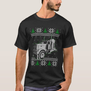 Trucker Ugly jul Sweater Lastbil Driver Gift T Shirt