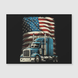 Trucker US American Flagga For Patriotic Lastbil D
