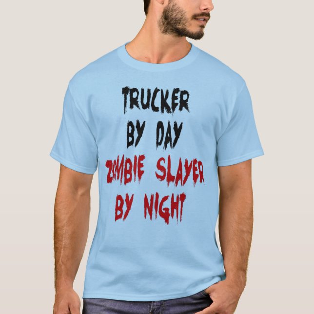 Trucker Zombie Joke Tee (Framsida)