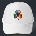 Truckerkeps<br><div class="desc">En kulturfusion mellan kreativ, denna skammardesign blandar på ett vackert sätt flaggor på Irland och Förenade Stater. Symboliserar tur, arv och enighet, det är perfekt att fira irländska-amerikanska förbindelser, vare sig det gäller bröllop, kulturevenemang eller St. Patrick's Day themes #IrishAmerican #CulturalFusion #ShamrockDesign #HeritagePride #UnityInDiversity #IrishRoots #AmericanDream #LuckyCharm #IrelandMeetsUSA #CrossCult Kulturkärlek...</div>