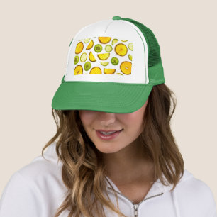 Truckerkeps av citrusfrukter