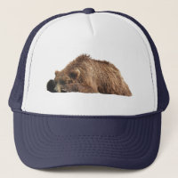 Truckerkeps av grizzlybjörn