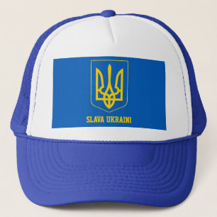 truckerkeps av ukrainsk emblem
