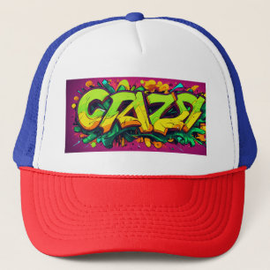 Truckerkeps - "Crazy Stunt" Graffiti Stil