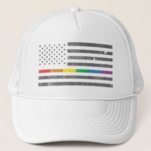 Truckerkeps för amerikanprideflagga