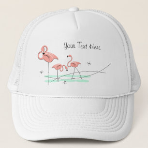 Truckerkeps för FlamingosTrio"text"