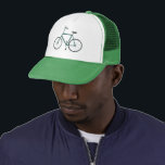Truckerkeps för grönt av cykel<br><div class="desc">Cute grönt-cykeln dekorerar den här roligtens truckerkeps. Hand plockade art bara för dig! Kolla min butik för mer design!</div>