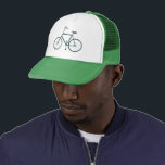 Truckerkeps för grönt av cykel<br><div class="desc">Cute grönt-cykeln dekorerar den här roligtens truckerkeps. Hand plockade art bara för dig! Kolla min butik för mer design!</div>