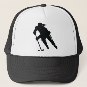 Truckerkeps för Ice Hockey Player Silhouette