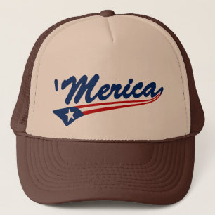 'Truckerkeps för Merica US flaggaSwoosh Truckerkeps