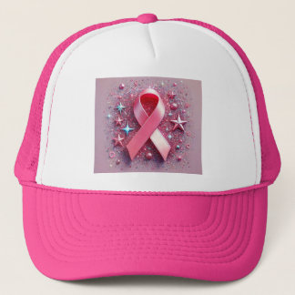 truckerkeps för ökad medvetenhet om cancer i rosa!