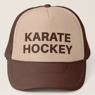 Truckerkeps för slogan för KARATEHOCKEY rolig