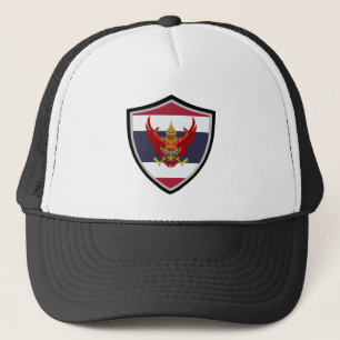 Truckerkeps för thailändska flagga-emblem