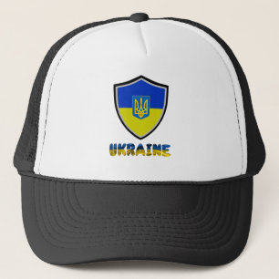 Truckerkeps för Ukrainas flagga-jacka-arm