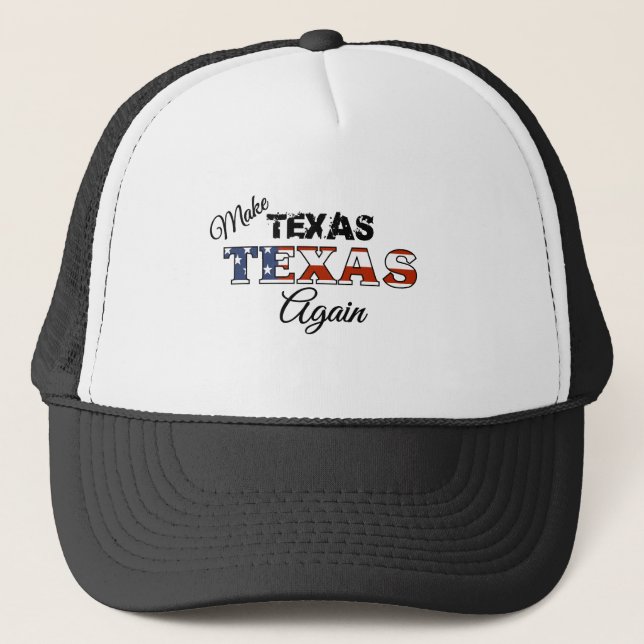 Truckerkeps: Gör Texas igen Keps (Framsida)