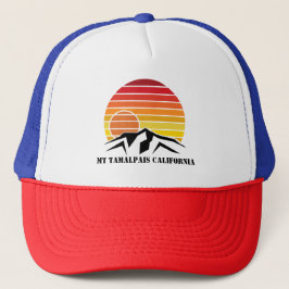 Truckerkeps Mt Tamalpais California Retro Sunset