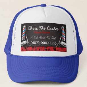 Truckerkepsen Barbershop Barber pole och Clippers Keps