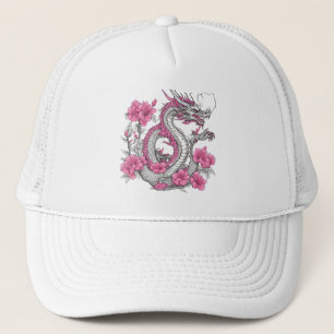 Truckerkepsen Flower Dragon Keps