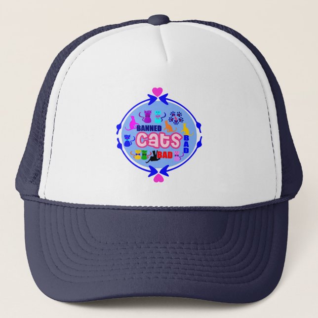 😻 🐾 ↷ Truckerkepsen för specialmatkassa ❤ 🐾 ❤ ↶ Truckerkeps (Framsida)