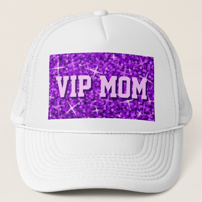 Truckerkepsen Glitz Lila VIP MAMMA Truckerkeps (Framsida)