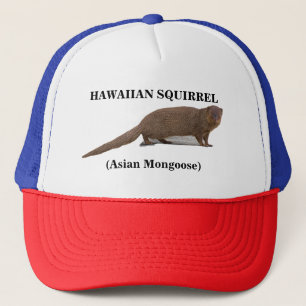 Truckerkepsen Hawaiian Squirrel (Asian Mongoose) Keps