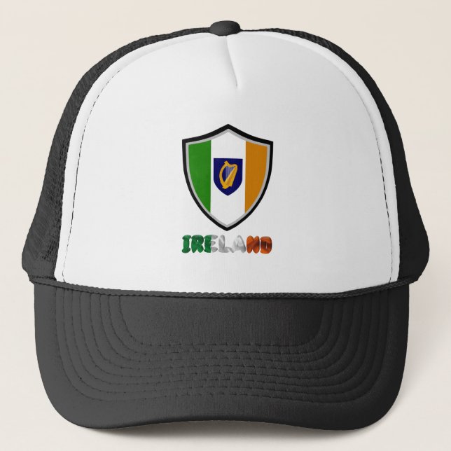 Truckerkepsen Irish flagga-jacka arm Keps (Framsida)