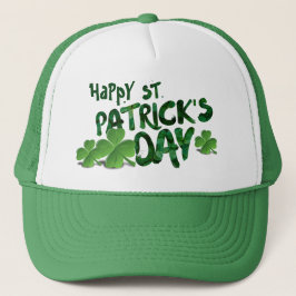 Truckerkepsen Lycklig Saint patrick's day Grönt Truckerkeps