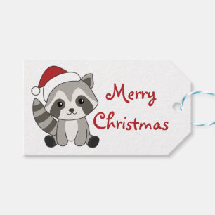 Truckerkepsen Raccoon jul Snö Winter Raccoons Presentetikett