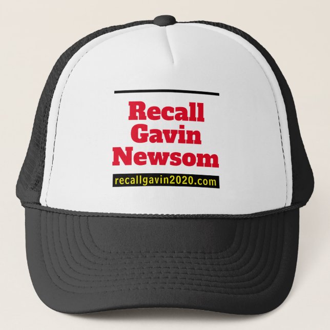 Truckerkepsen Recall Newsom Keps (Framsida)