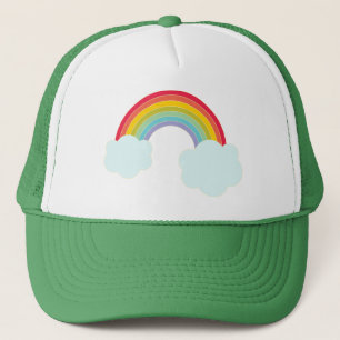 Truckerkepsen Retro Rainbow Truckerkeps