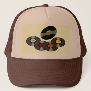 Truckerkepsen Retro Records - Brown/Beige Keps