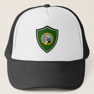 Truckerkepsen Washington flagga Keps