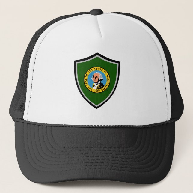 Truckerkepsen Washington flagga Keps (Framsida)