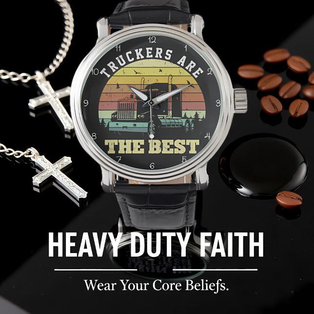 Truckers Are The Best Sunset Armbandsur (Skapare uppladdad)