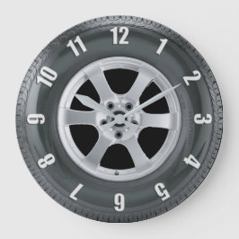 Truckers Art Clock lastbil i Däck vid Lastbil Stor Klocka