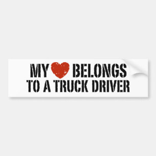 Truckers flicka bildekal