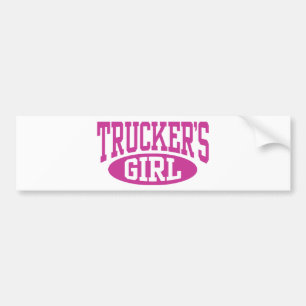 Truckers flicka bildekal