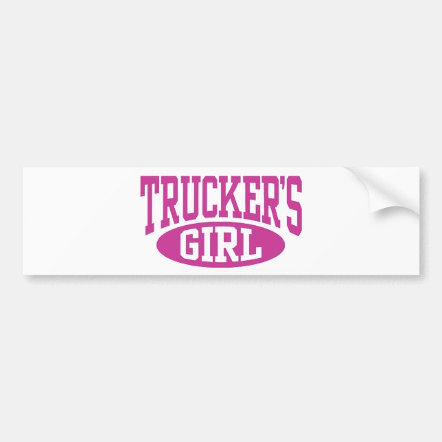 Truckers flicka bildekal (Framsidan)