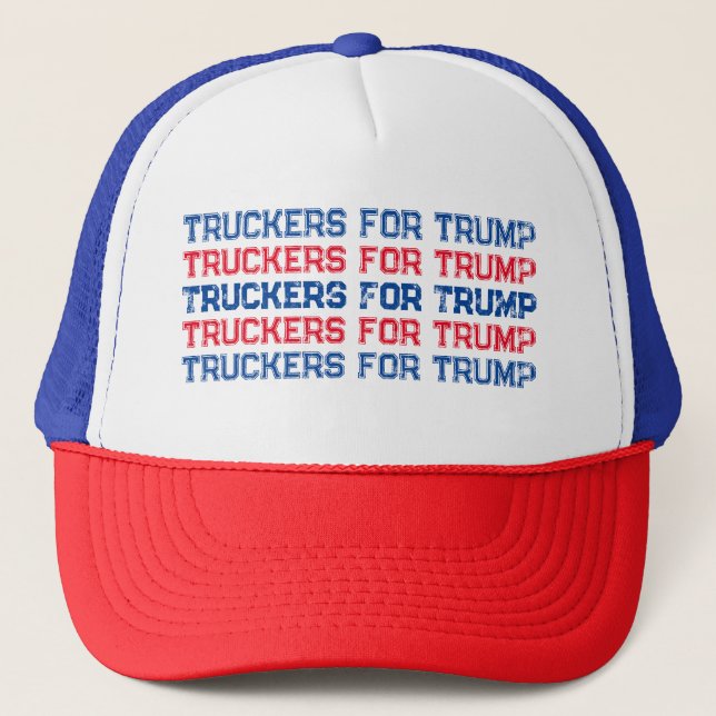 Truckers for Trump Patriotic Rött vitt blått Keps (Framsida)