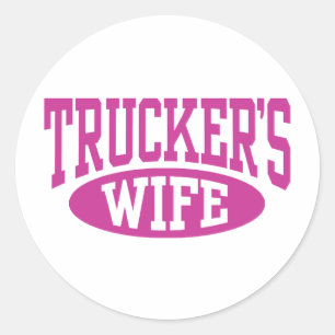 Truckers fru runt klistermärke