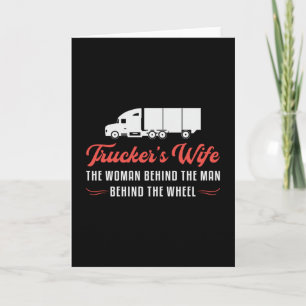 Truckers fru Truckers hustru kvinnan bakom Kärlek Kort