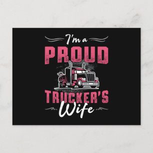 Truckers frun jag är en proud Truckers. Vykort