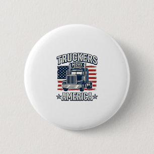 Truckers Move America Vintage Truck T-Shirt Design Knapp