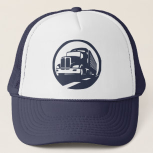 TruckerSucker - grafisk ikon - truckerkeps - blåt