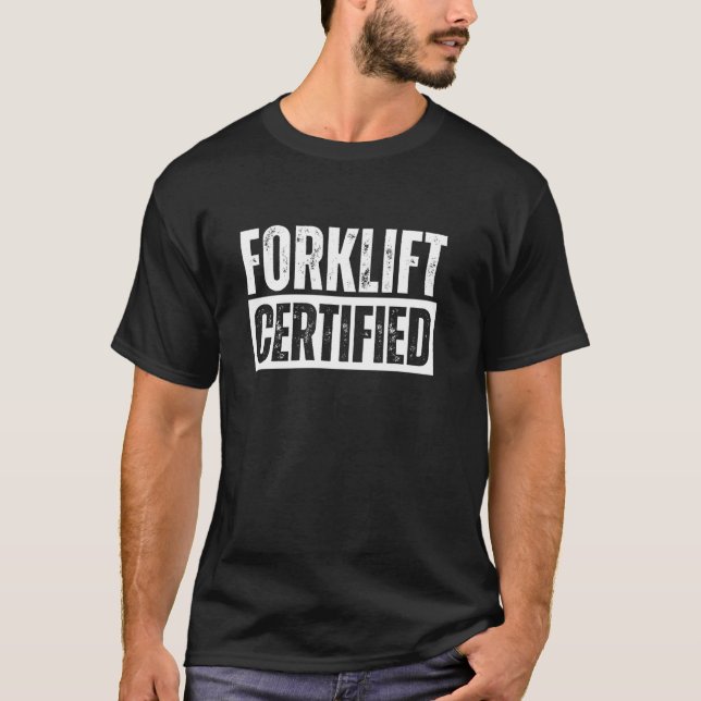 Truckförare certifierad t shirt (Framsida)